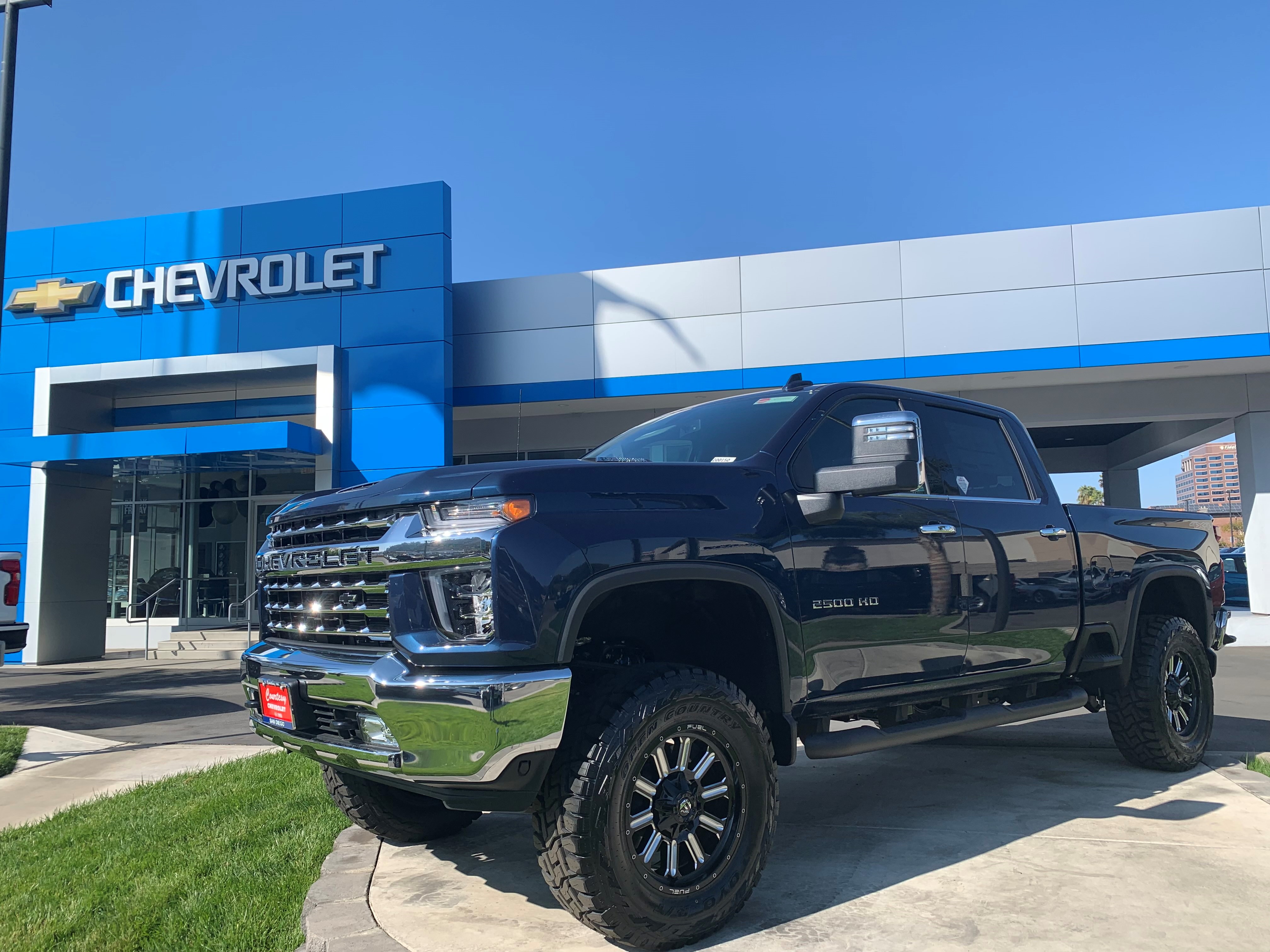 Lifted Silverado built by DSI